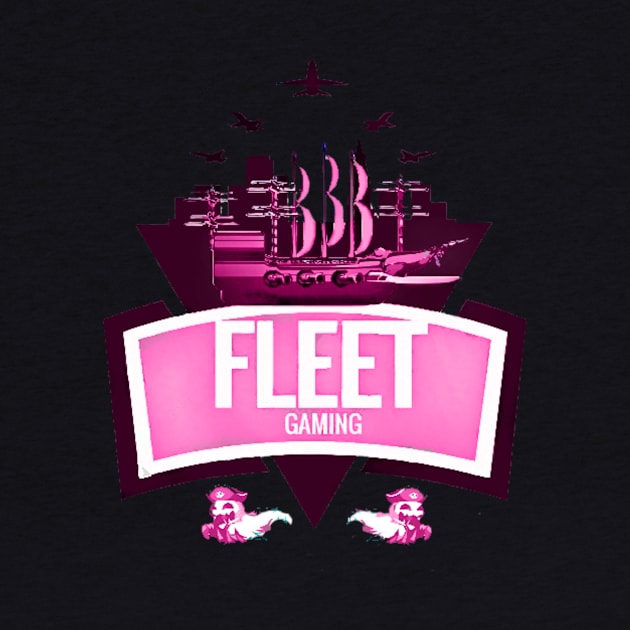 Fleet gaming Ruby heart logo T-Shirt PINK by FleetGaming